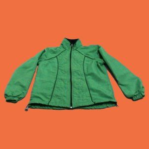 Kim Rogers Women's Jacket Mesh Lined Wind Breaker Zip Down Stand-Up Collar Small